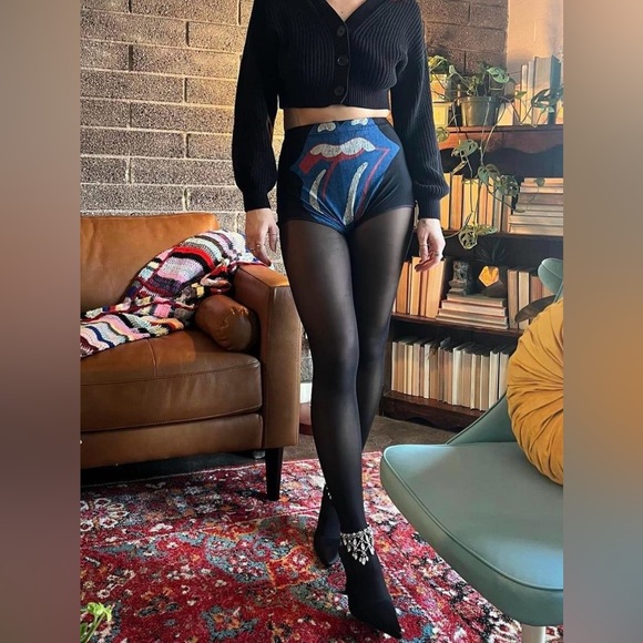 Sold Vintage inspired Rolling Stones shorts - Picture 1 of 7